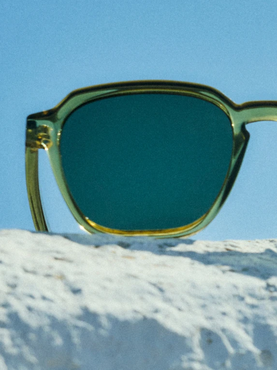 Gafas Edge Green - Anteojos de sol verde brillante diseño contemporáneo