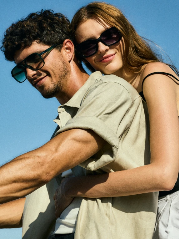 Gafas Nord Brilliant Blue - Anteojos de sol azul oscuro tendencia - B+D
